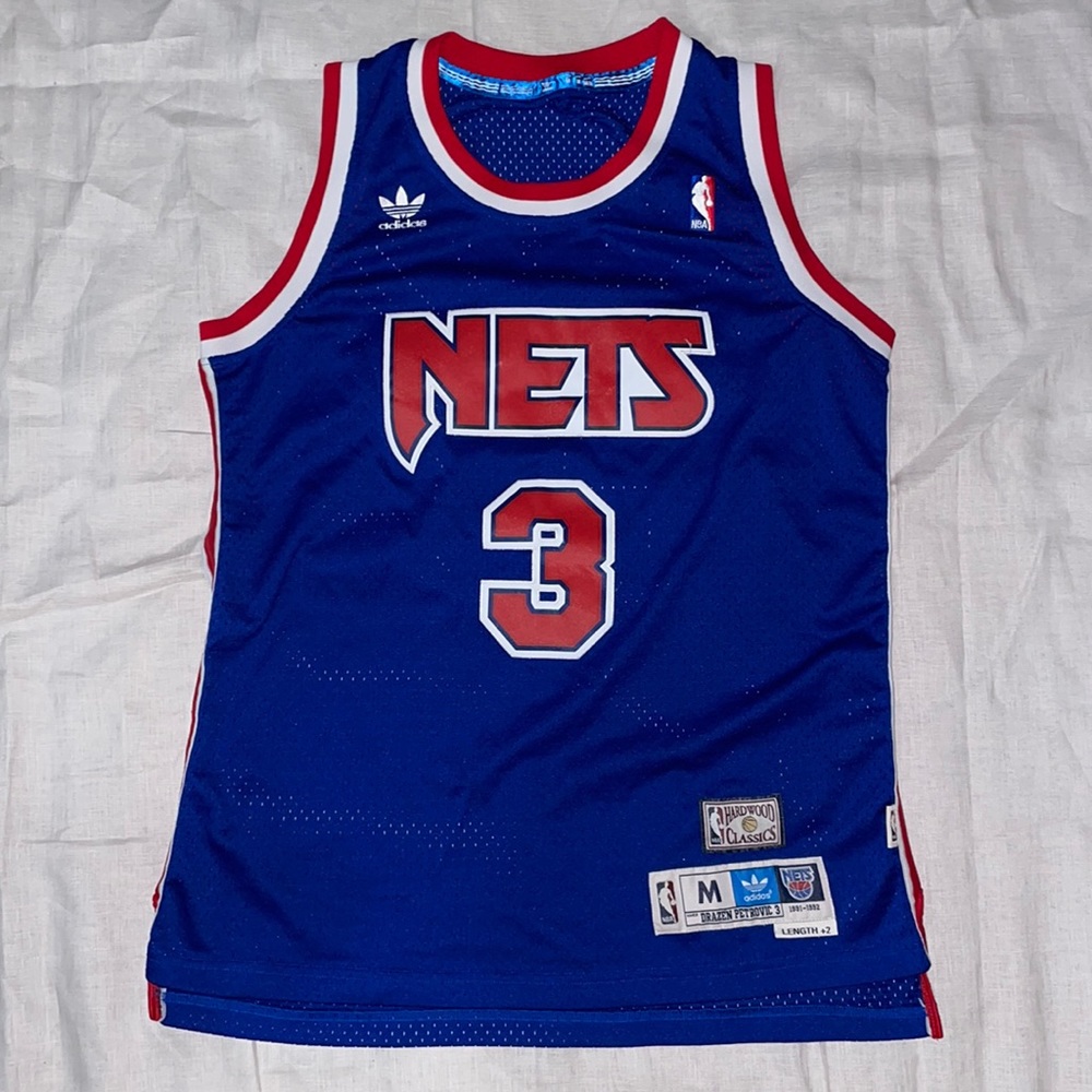Drazen Petrovic Nets Adidas Basketball Jersey